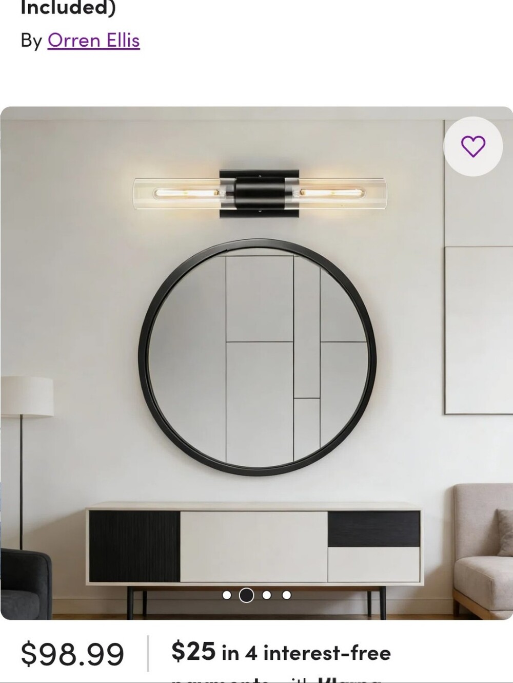 Hamilyeah 21" Wall Sconce With Clear Glass Shades